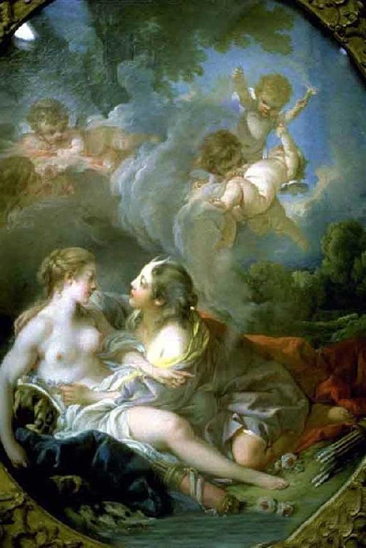Francois Boucher Jupiter as Diana Surprises Callisto Germany oil painting art